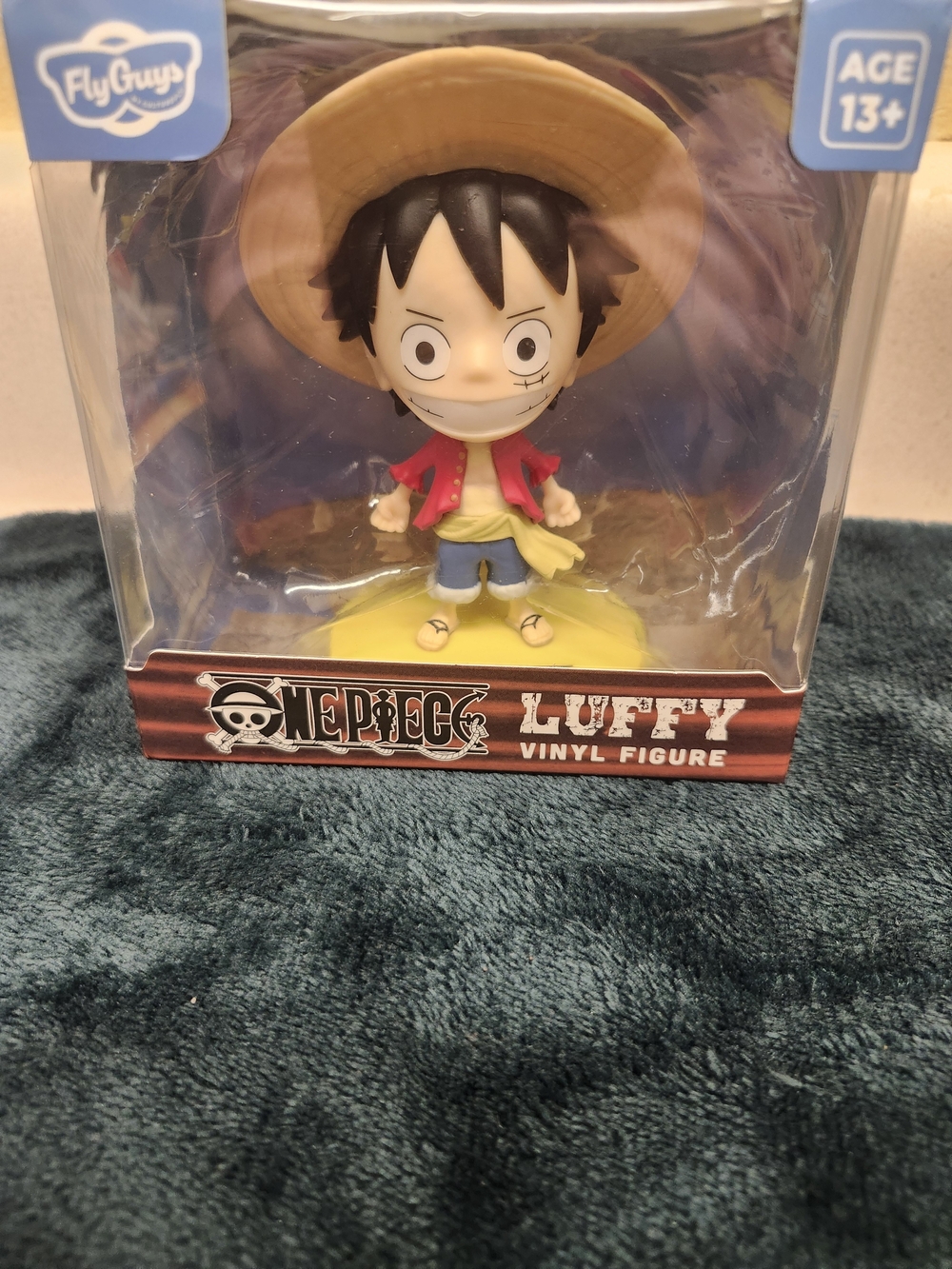 One Piece Luffy Vinyl Figure by - Red Jacket with Yellow Base